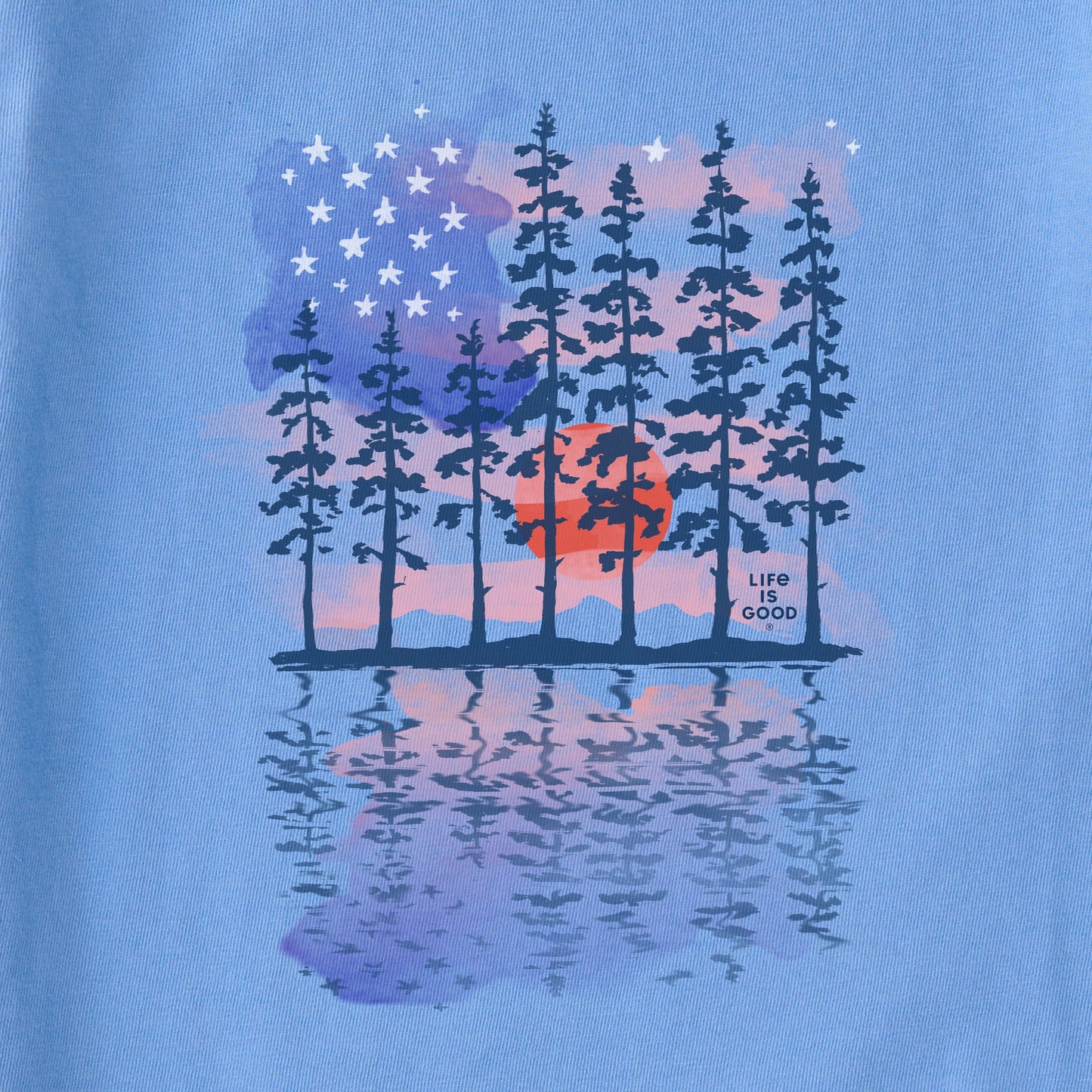 Women's Tall Pine Flag Short Sleeve Crusher-LITE Tee