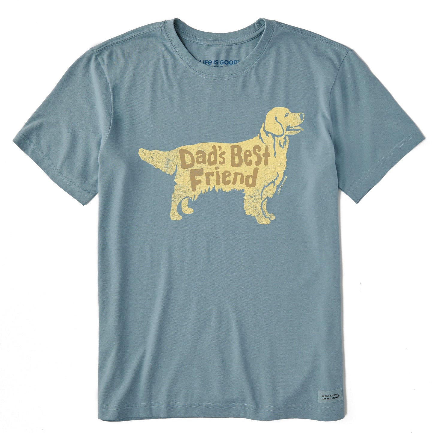 Men's Dad's Best Friend Golden Retriever Short Sleeve Tee