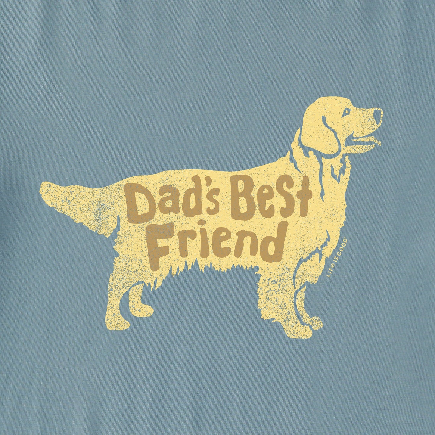 Men's Dad's Best Friend Golden Retriever Short Sleeve Tee