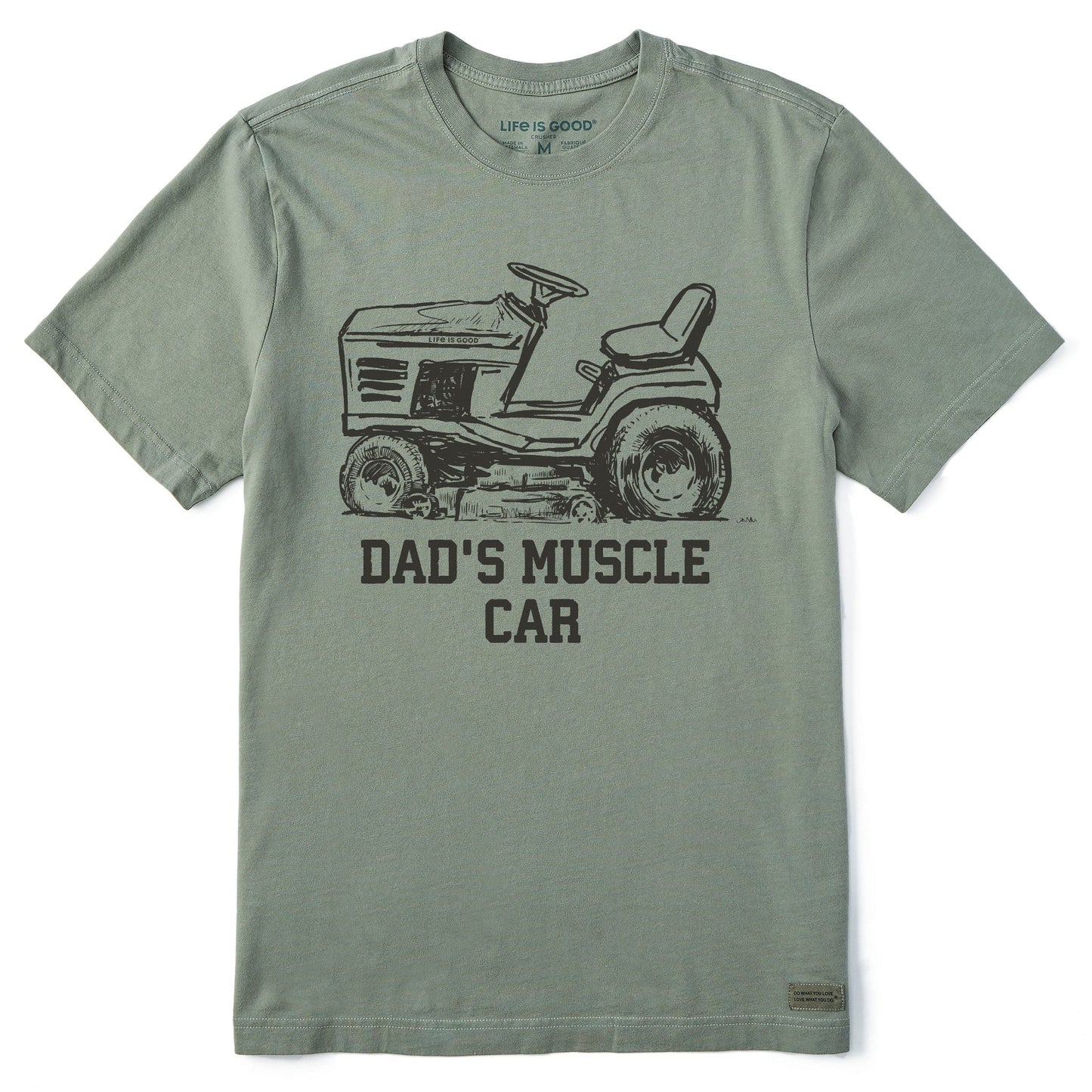 Men's Dad's Muscle Car Short Sleeve Crusher Tee