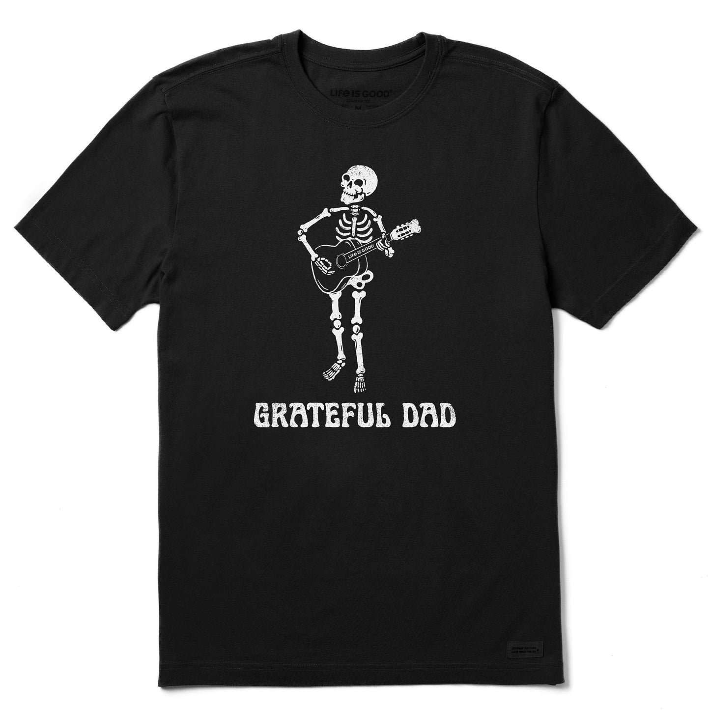 Men's Grateful Dad Guitar Short Sleeve Crusher Tee