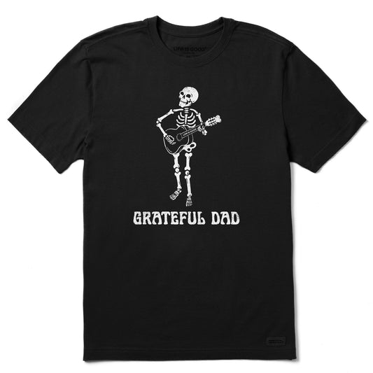 Men's Grateful Dad Guitar Short Sleeve Crusher Tee