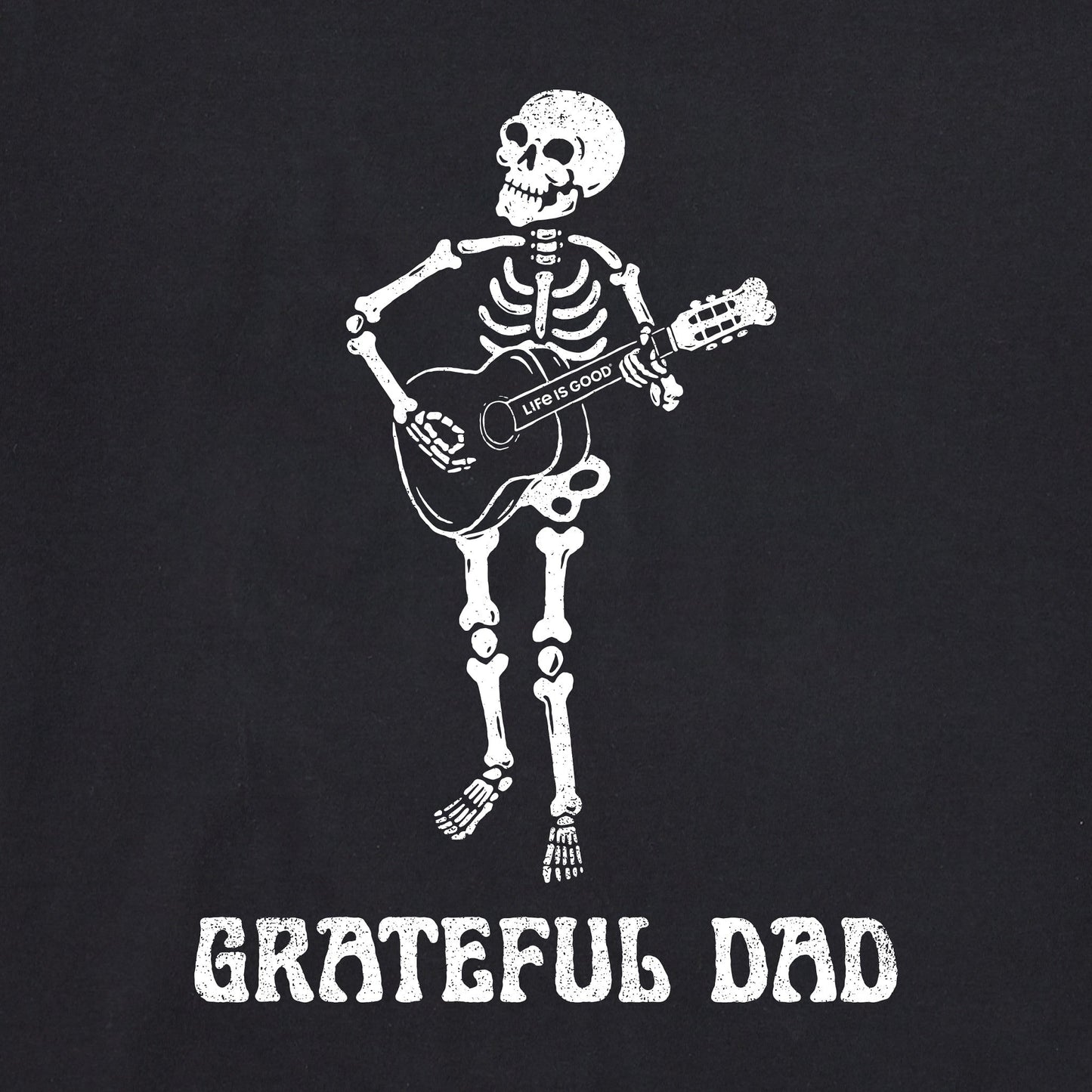 Men's Grateful Dad Guitar Short Sleeve Crusher Tee