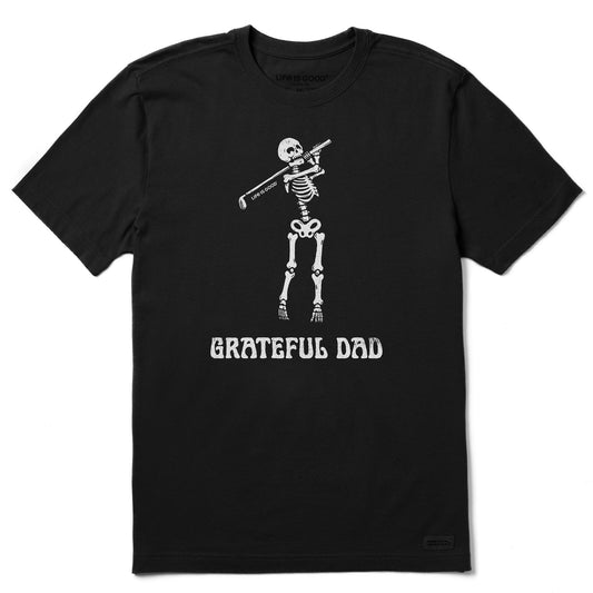 Men's Grateful Dad Golfer Short Sleeve Crusher Tee