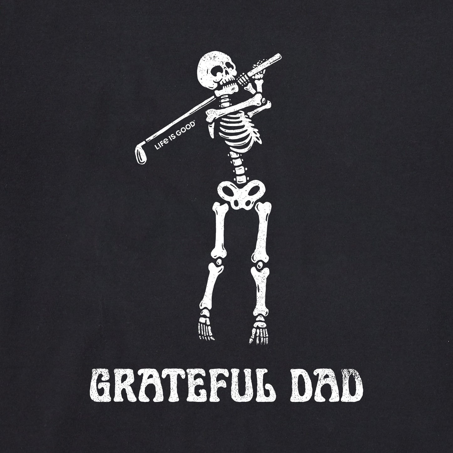 Men's Grateful Dad Golfer Short Sleeve Crusher Tee