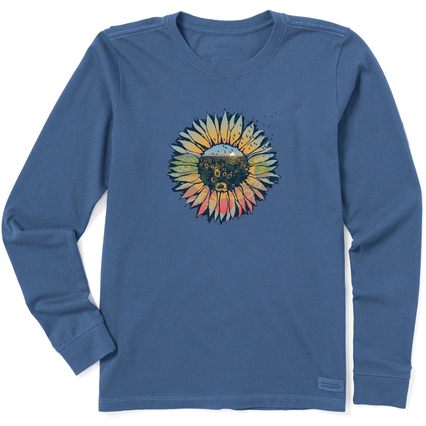 Women's Sunflowerscape Long Sleeve Tee