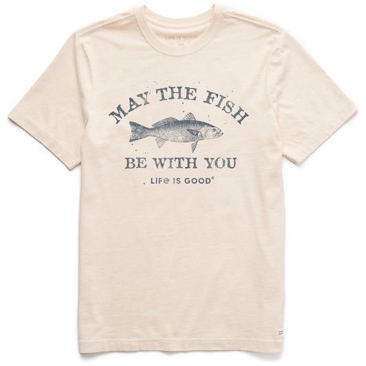 Men's Fish be With You Short Sleeve Crusher Tee