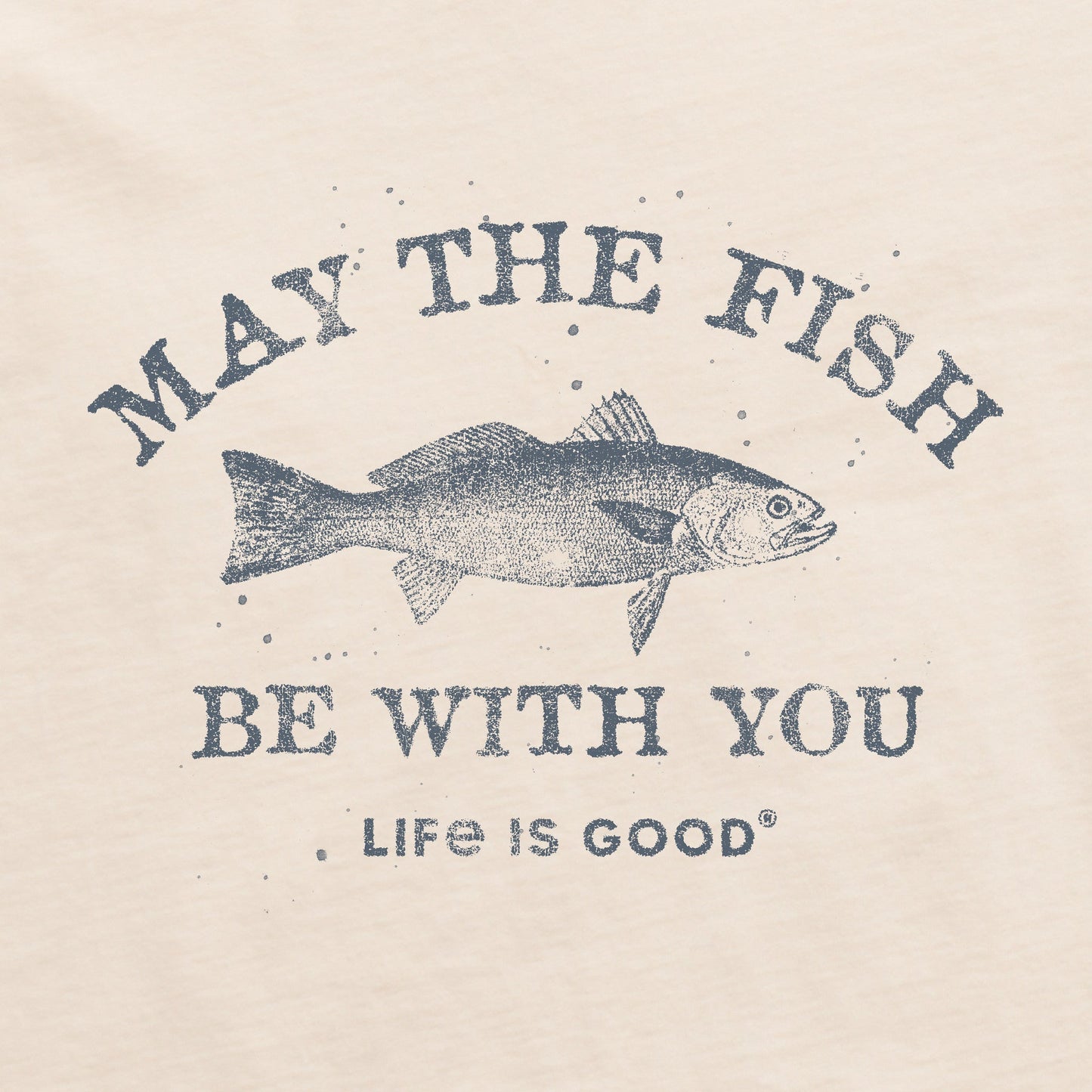 Men's Fish be With You Short Sleeve Crusher Tee