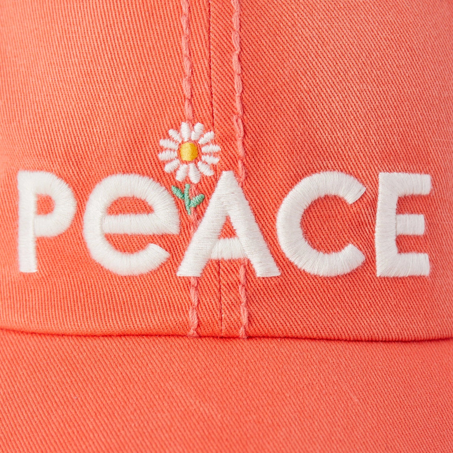 Adult Unisex Peace Daisies Sunwashed Chill Cap