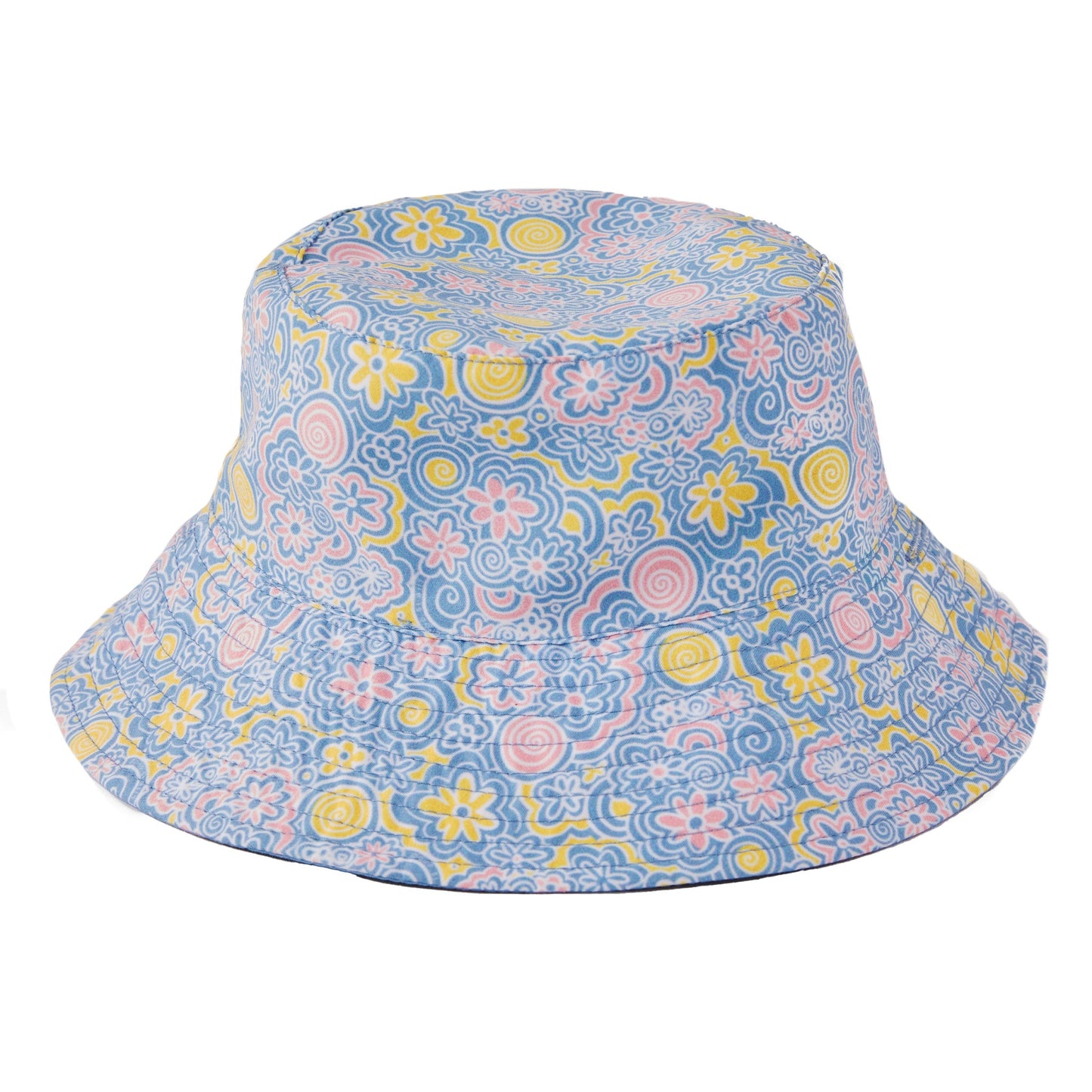 Toddler Flower Doodle Pattern Made in the Shade Bucket Hat