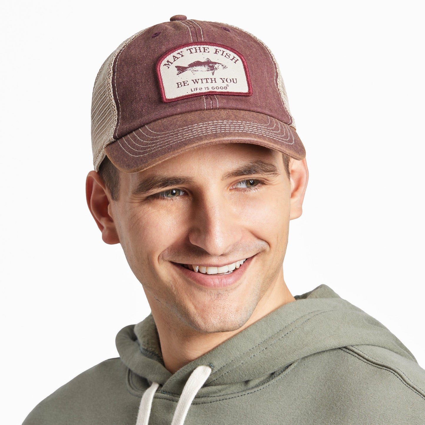 Adult Unisex Fish be With You Old Favorite Mesh Back Cap