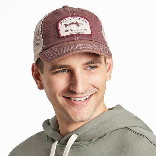 Adult Unisex Fish be With You Old Favorite Mesh Back Cap