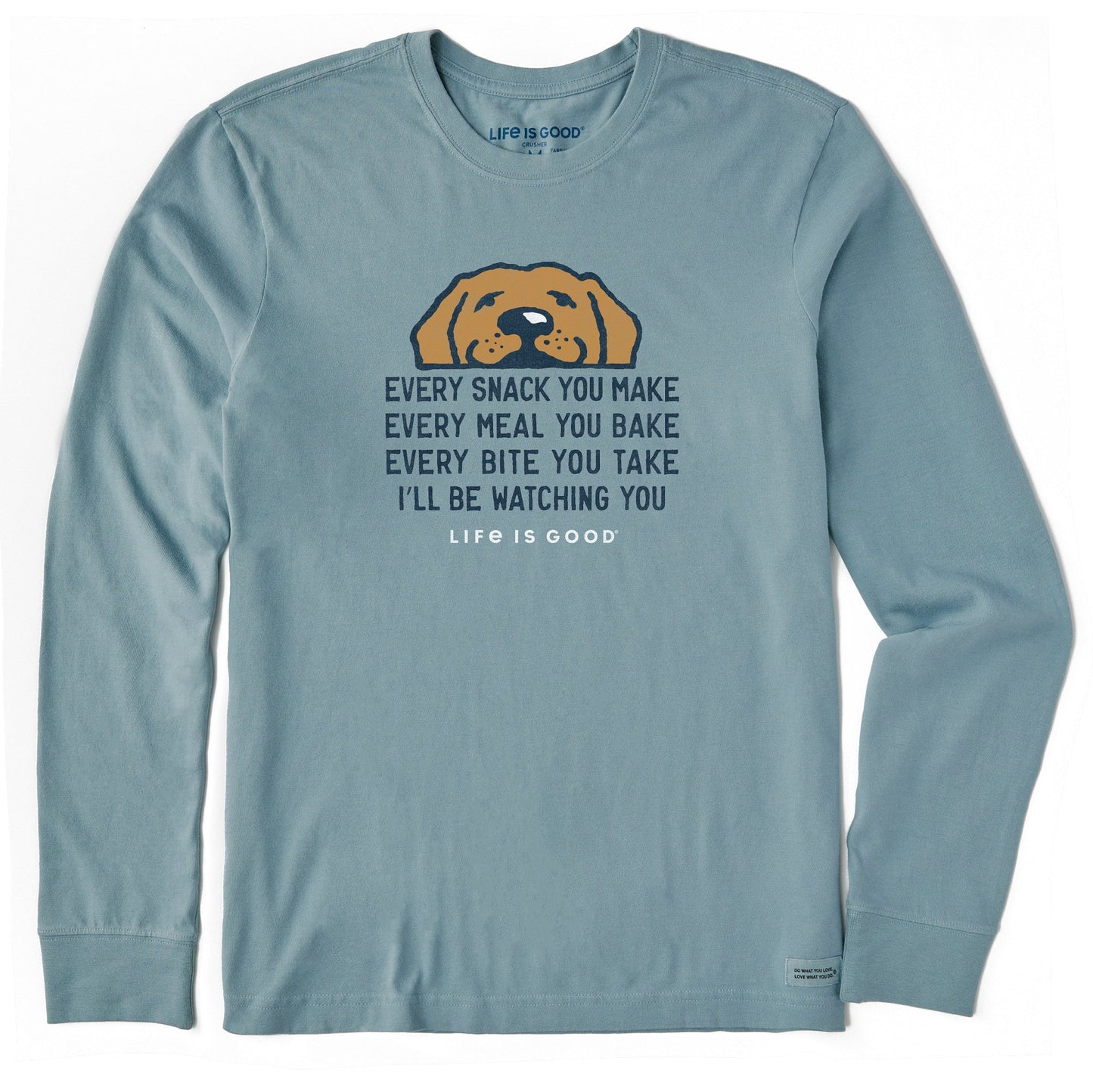 Men's I'll Be Watching You Long Sleeve Crusher Tee