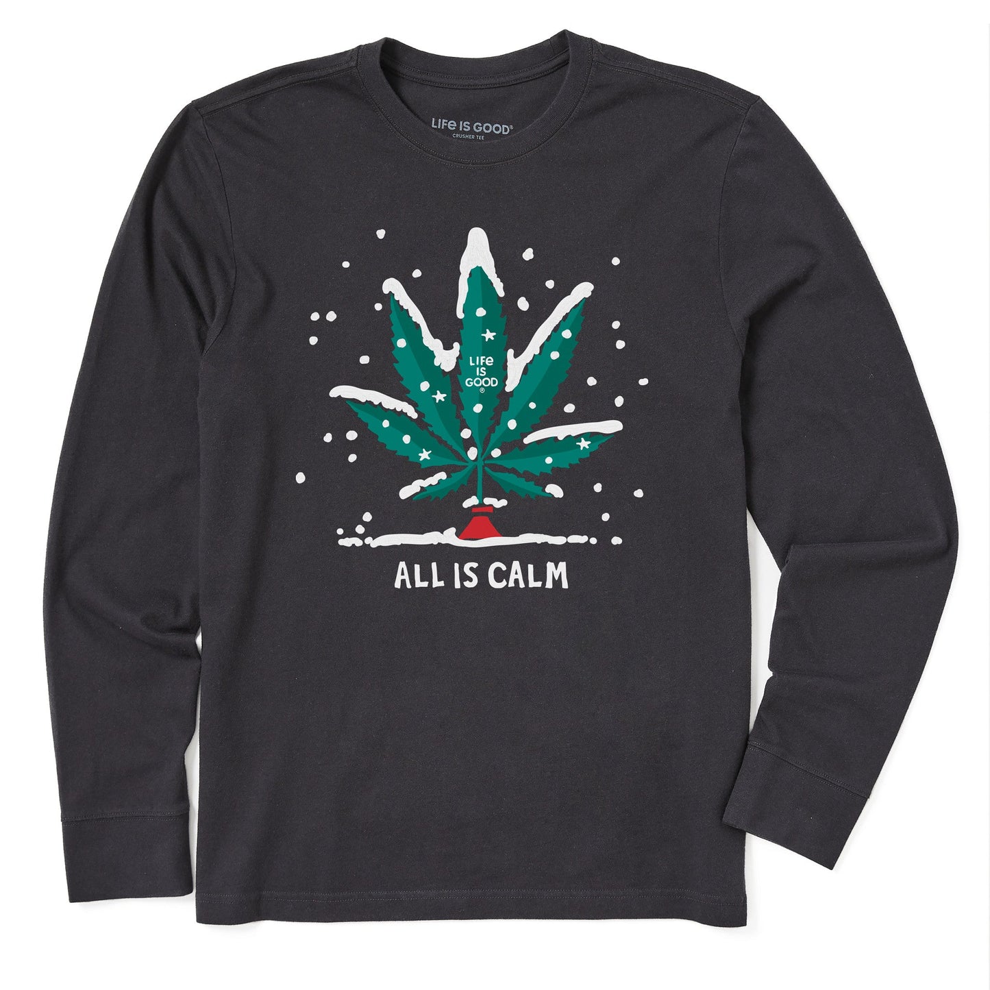 Men's All is Calm Long Sleeve Crusher Tee