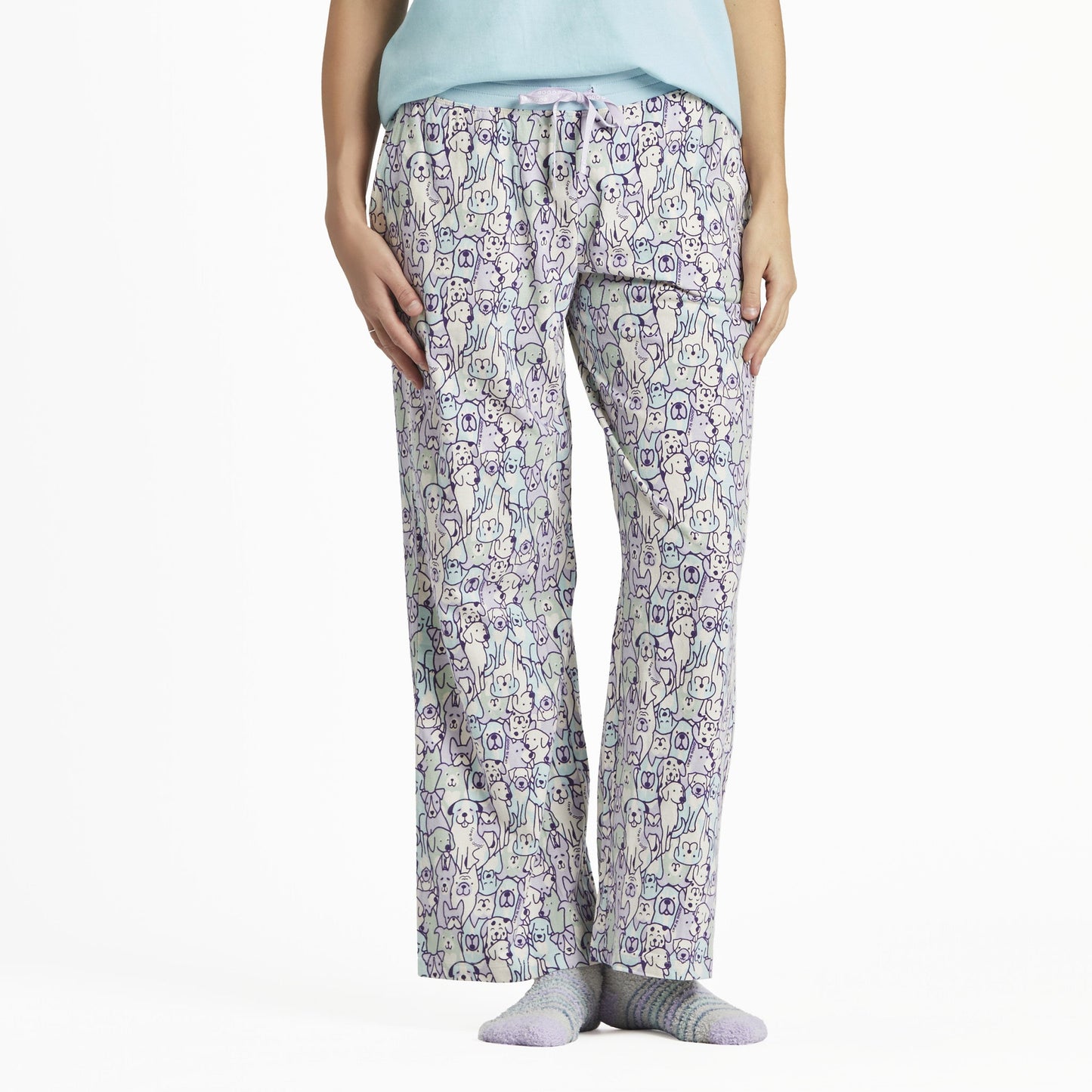 Women's Heart of Dogs Pattern Snuggle Up Sleep Pant