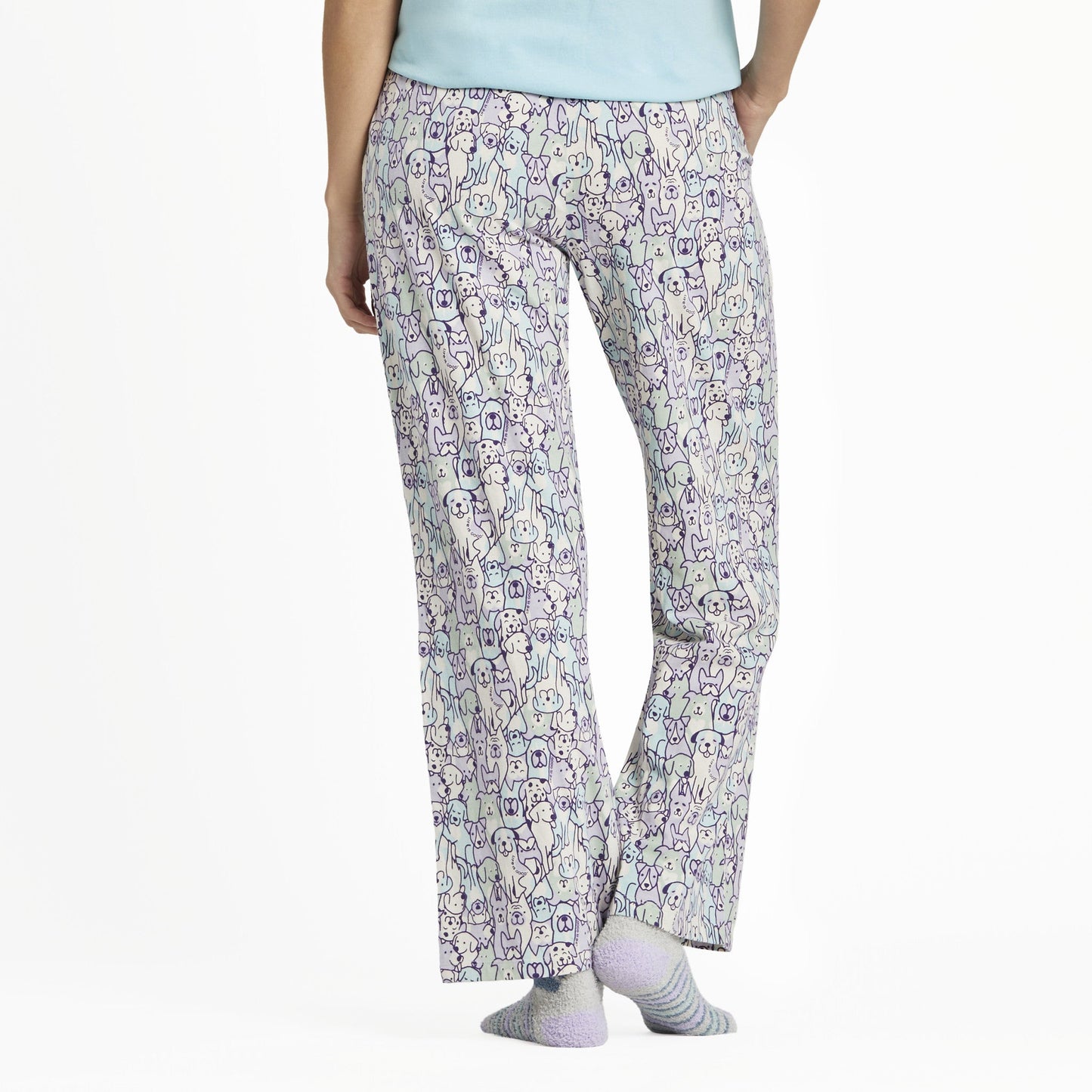 Women's Heart of Dogs Pattern Snuggle Up Sleep Pant