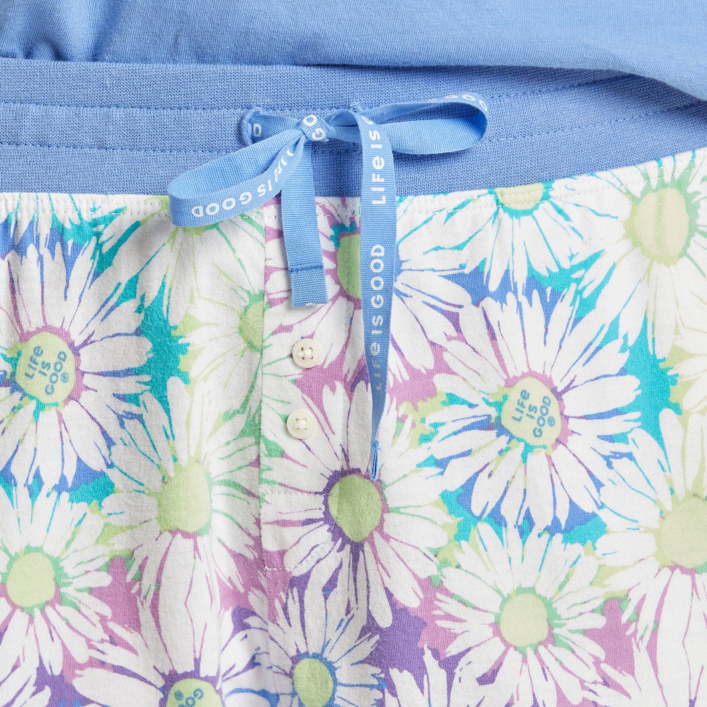 Women's Tie Dye Daisy Pattern Snuggle Up Sleep Jogger