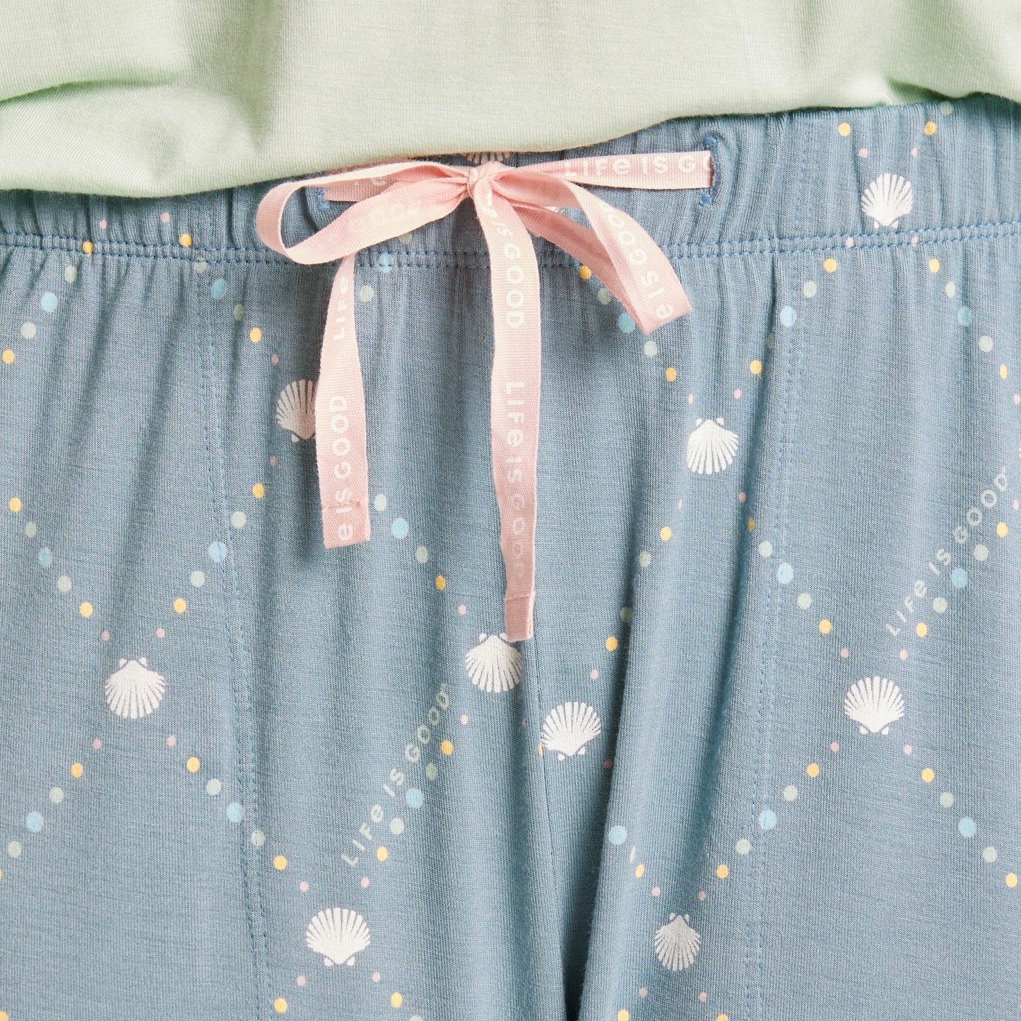 Women's Diamond Seashell Pattern Lightweight Sleep Pant