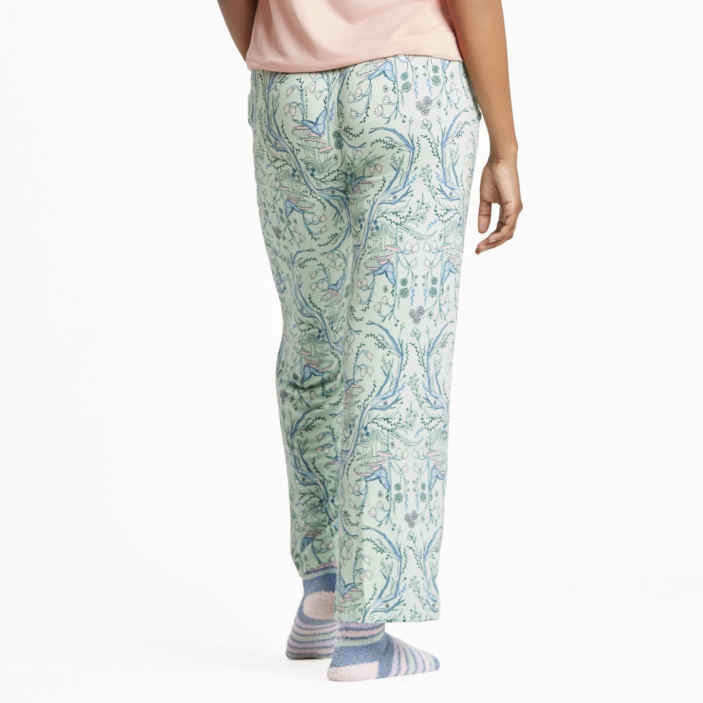 Women's Woodland Floral Pattern Lightweight Sleep Pant