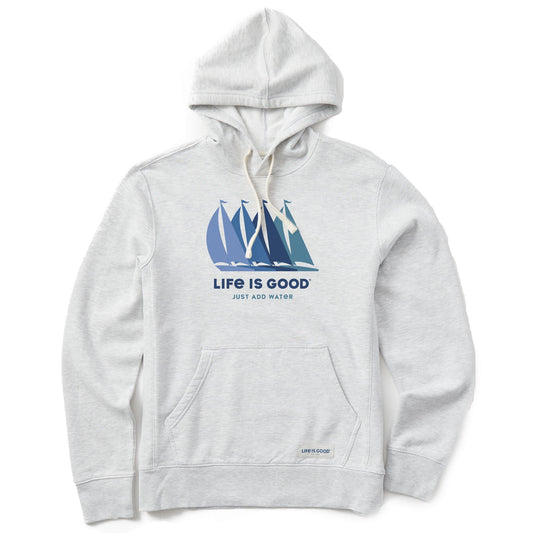 Men's Just Add Water Sailboats Simply True Fleece Hoodie