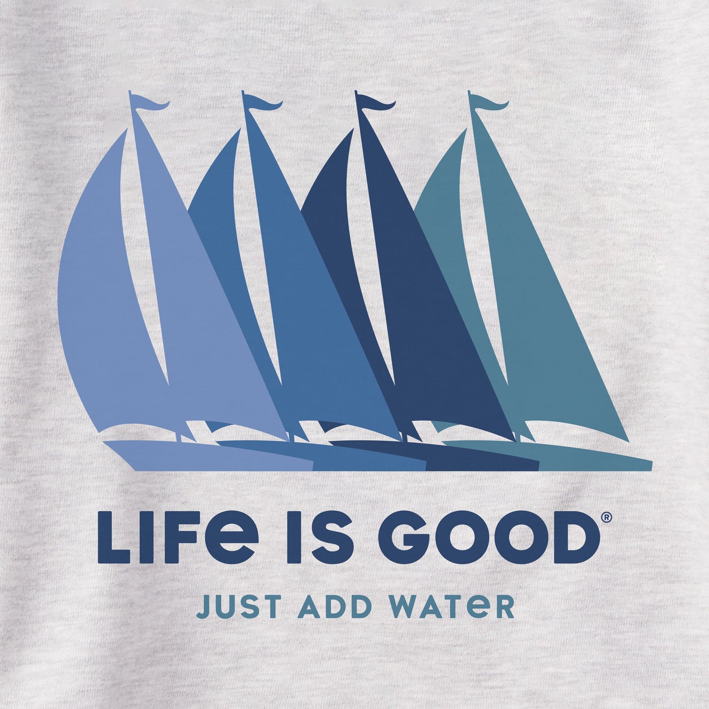 Men's Just Add Water Sailboats Simply True Fleece Hoodie
