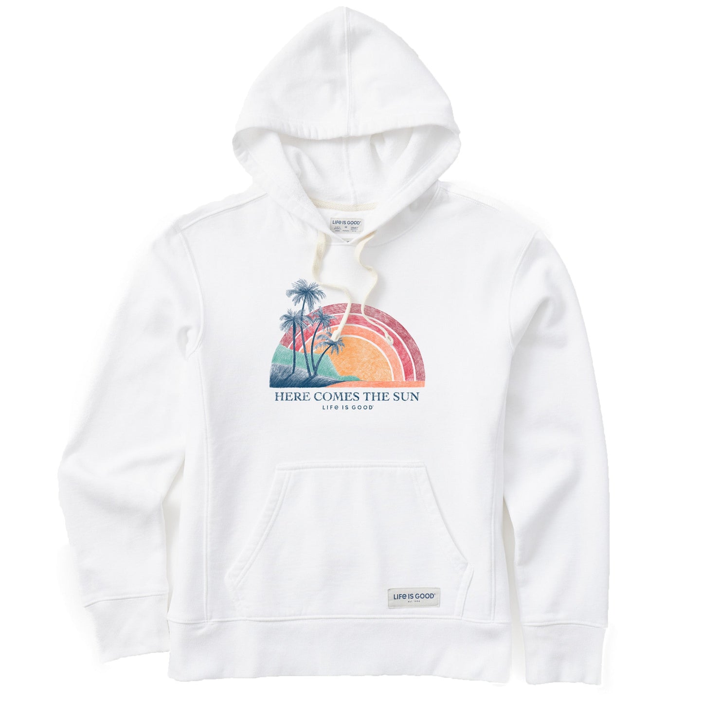 Women's Here Comes The Sun Rainbow Simply True Fleece Hoodie