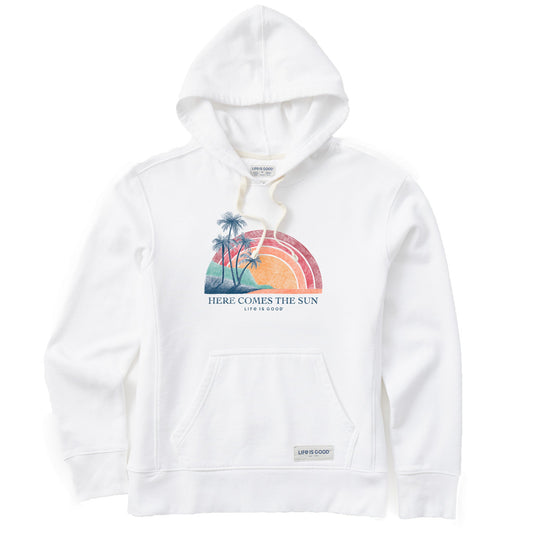Women's Here Comes The Sun Rainbow Simply True Fleece Hoodie