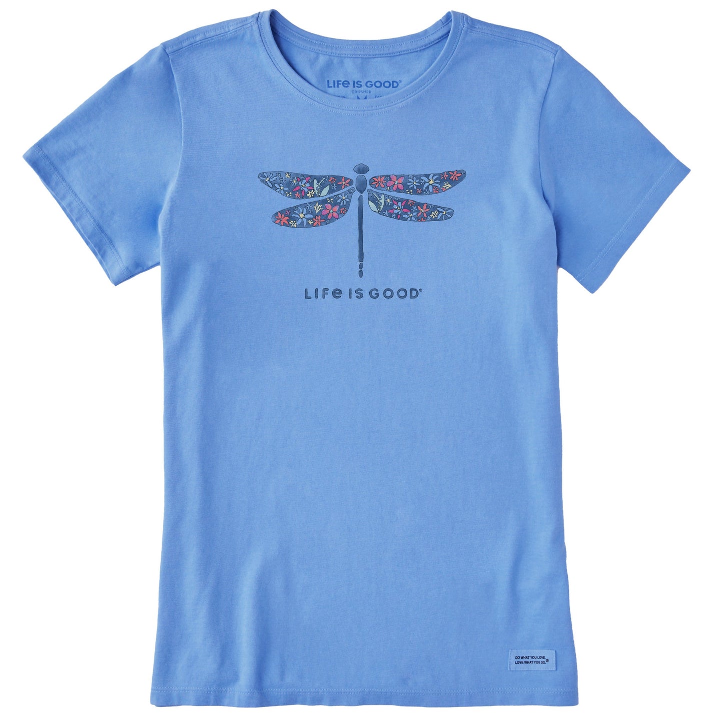 Women's Wildflower Dragonfly Short Sleeve Crusher Tee