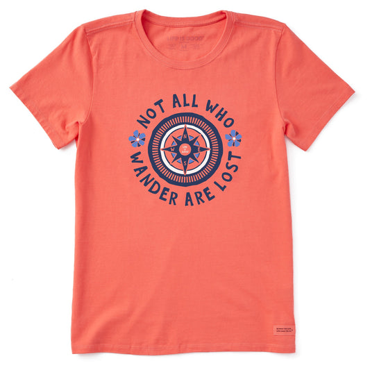 Women's Wander Flower Compass Short Sleeve Tee
