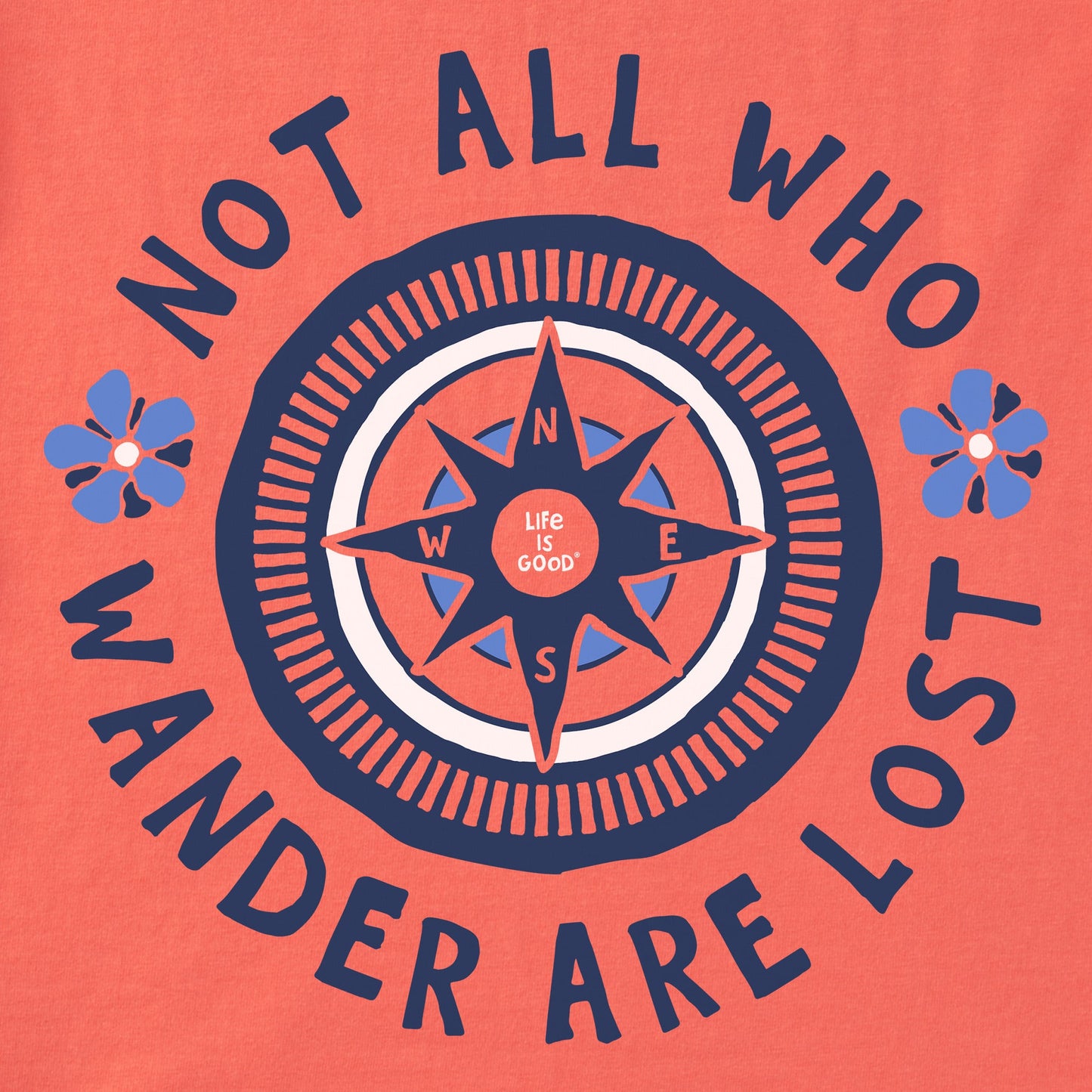 Women's Wander Flower Compass Short Sleeve Tee