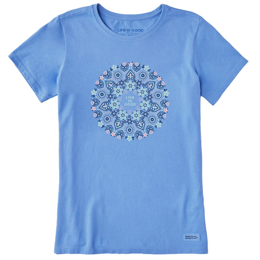 Women's Wildflower Primal Mandala Short Sleeve Crusher Tee