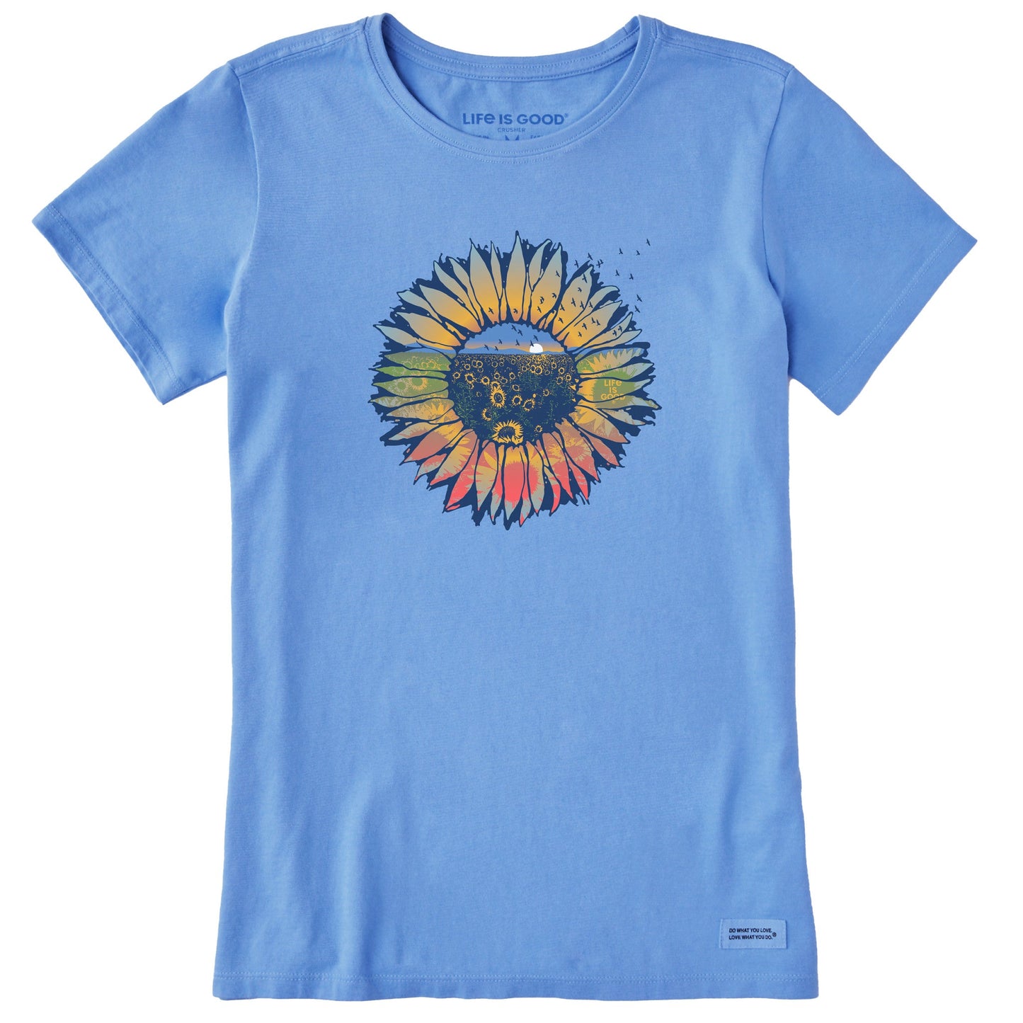 Women's Sunflowerscape Short Sleeve Crusher Tee