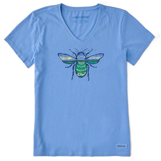 Women's Beescape Short Sleeve Crusher Vee