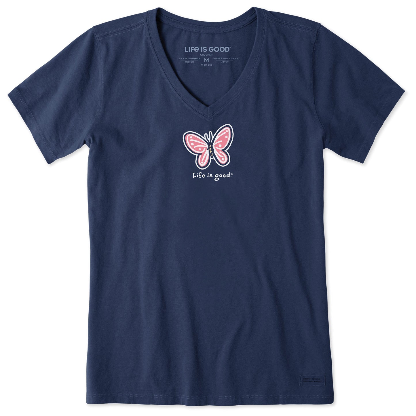Women's Butterfly Short Sleeve Crusher Vee