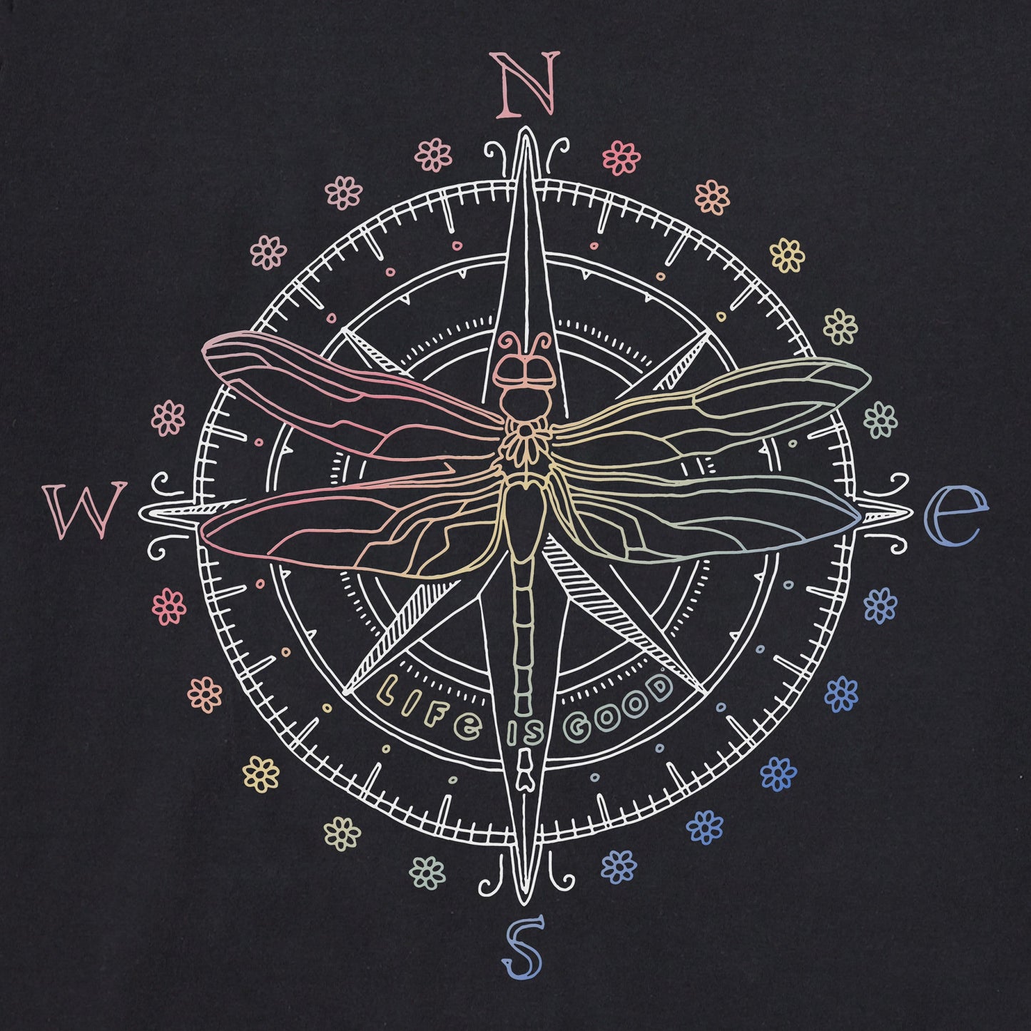 Women's Dragonfly Compass Short Sleeve Crusher-LITE Tee