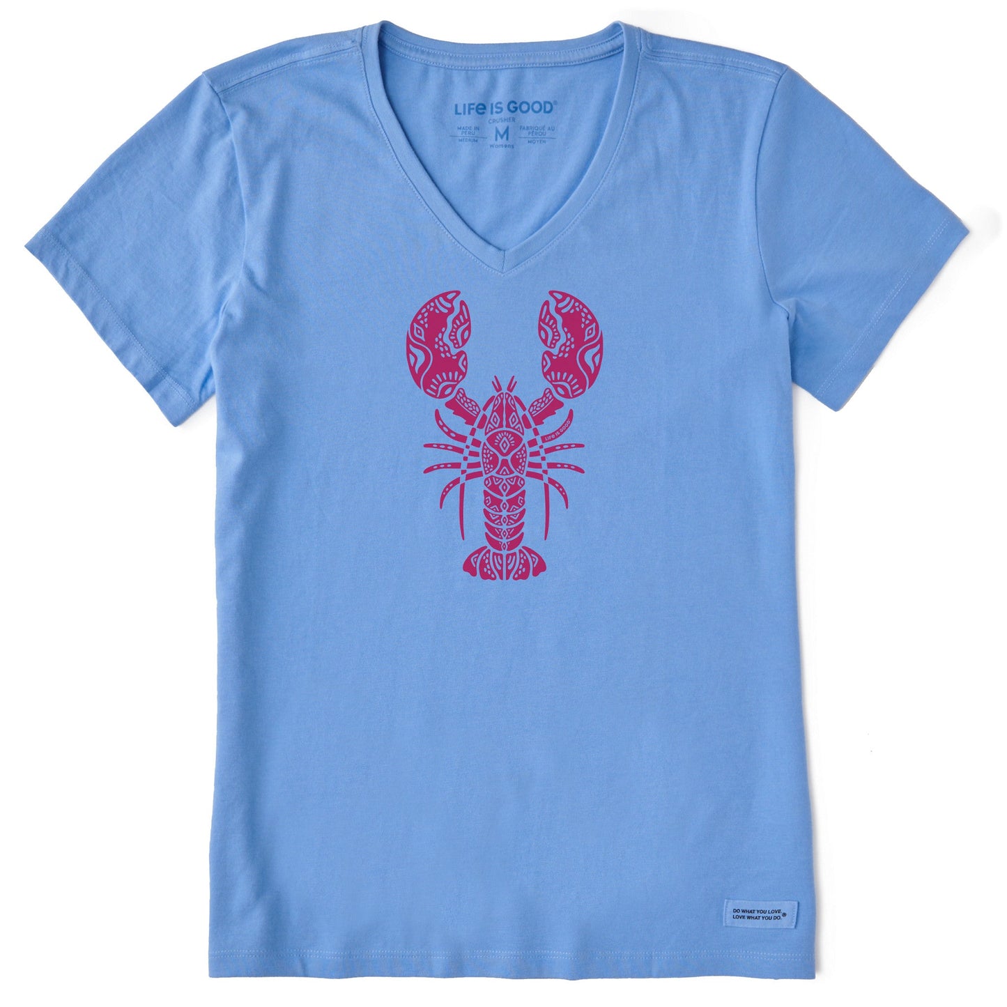 Women's Tribal Lobster Short Sleeve Crusher-LITE Vee