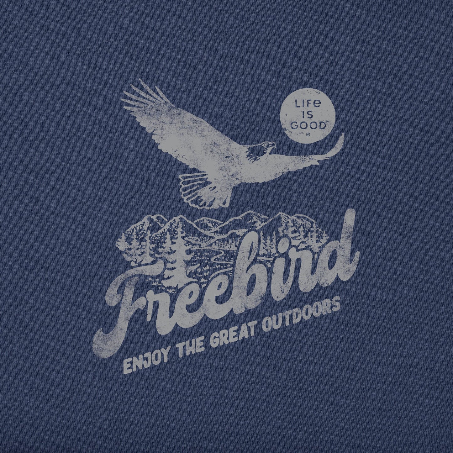 Men's Bald Eagle Freebird Short Sleeve Crusher Tee