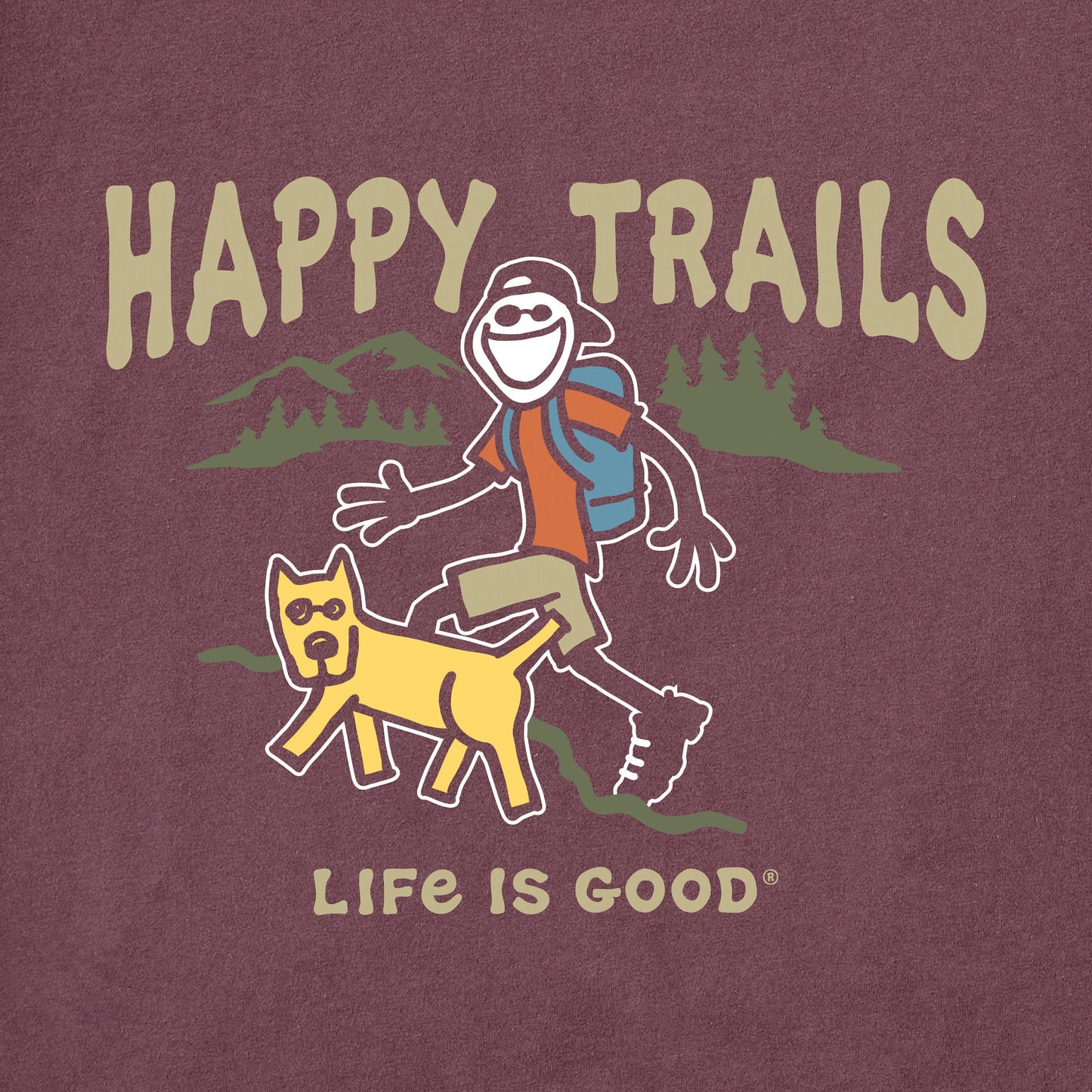 Men's Jake and Rocket Happy Trails Short Sleeve Tee