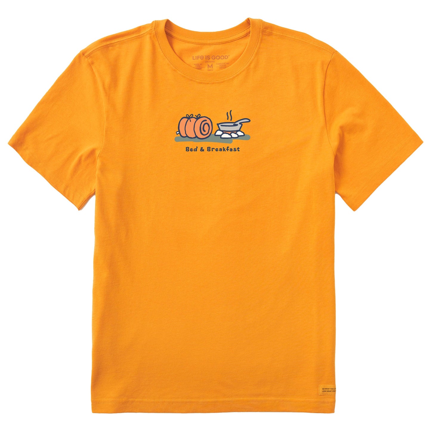 Men's Bed and Breakfast Camping Short Sleeve Crusher Tee