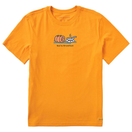 Men's Bed and Breakfast Camping Short Sleeve Crusher Tee