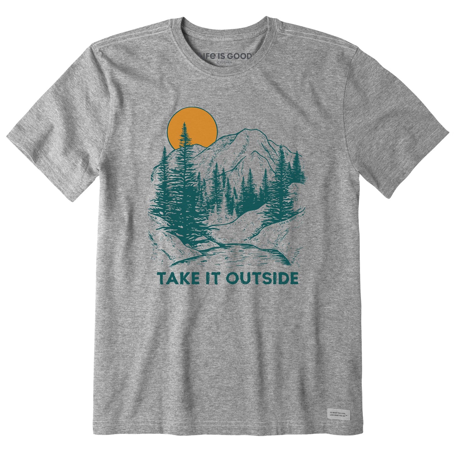 Men's Take it Outside Mountains Short Sleeve Crusher Tee
