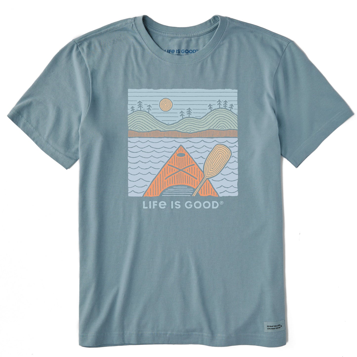 Men's Woodblock Kayak Short Sleeve Tee