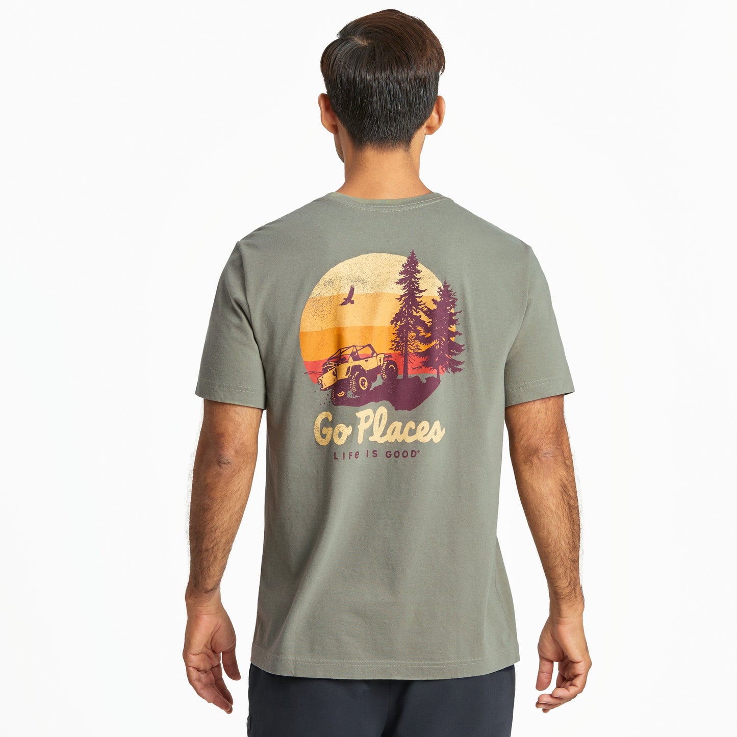 Men's Go Places Short Sleeve Crusher Tee