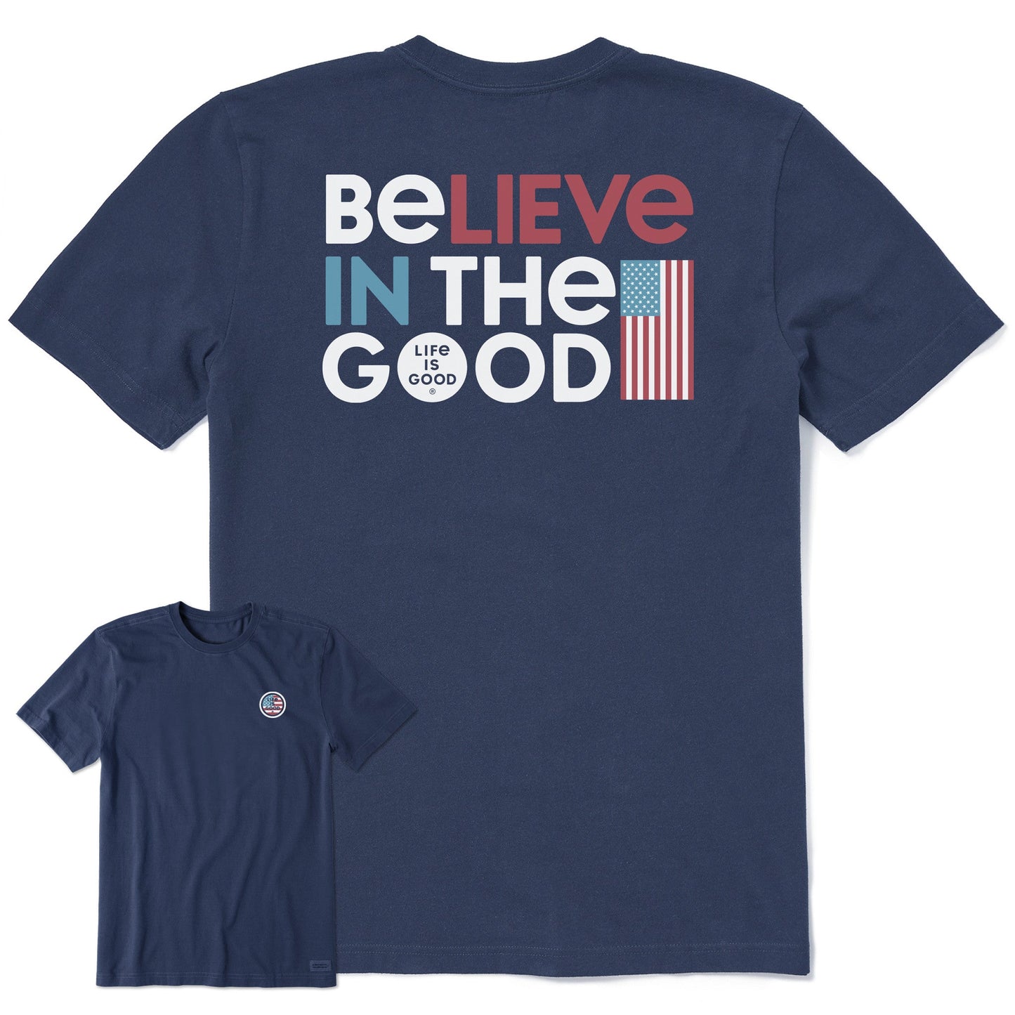 Men's Believe in the Good America Short Sleeve Crusher Tee