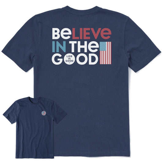 Men's Believe in the Good America Short Sleeve Crusher Tee