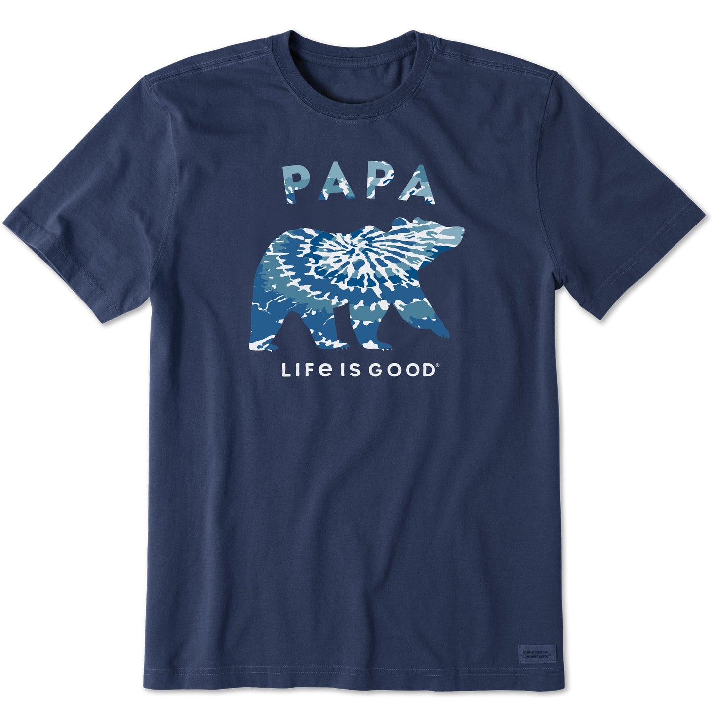 Men's Tie Dye Papa Bear Short Sleeve Crusher Tee