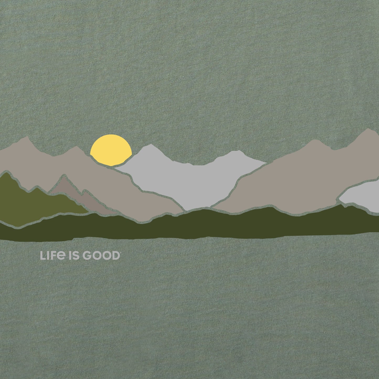 Men's Life Isn't Perfect Mountains Simply True Fleece Hoodie