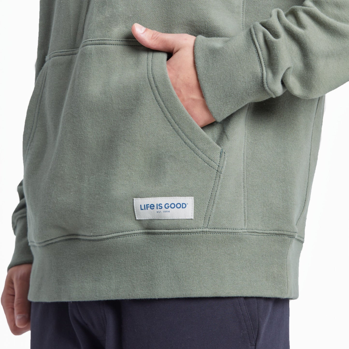 Men's Life Isn't Perfect Mountains Simply True Fleece Hoodie