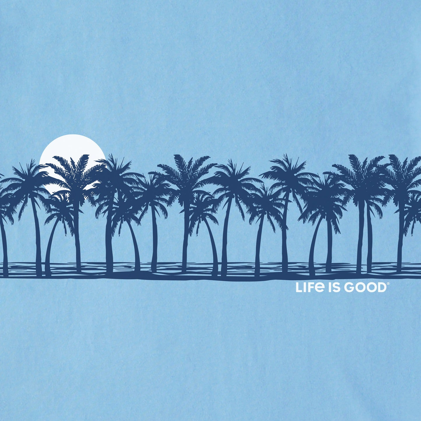 Men's Palm Sea Stripe Simply True Fleece Hoodie