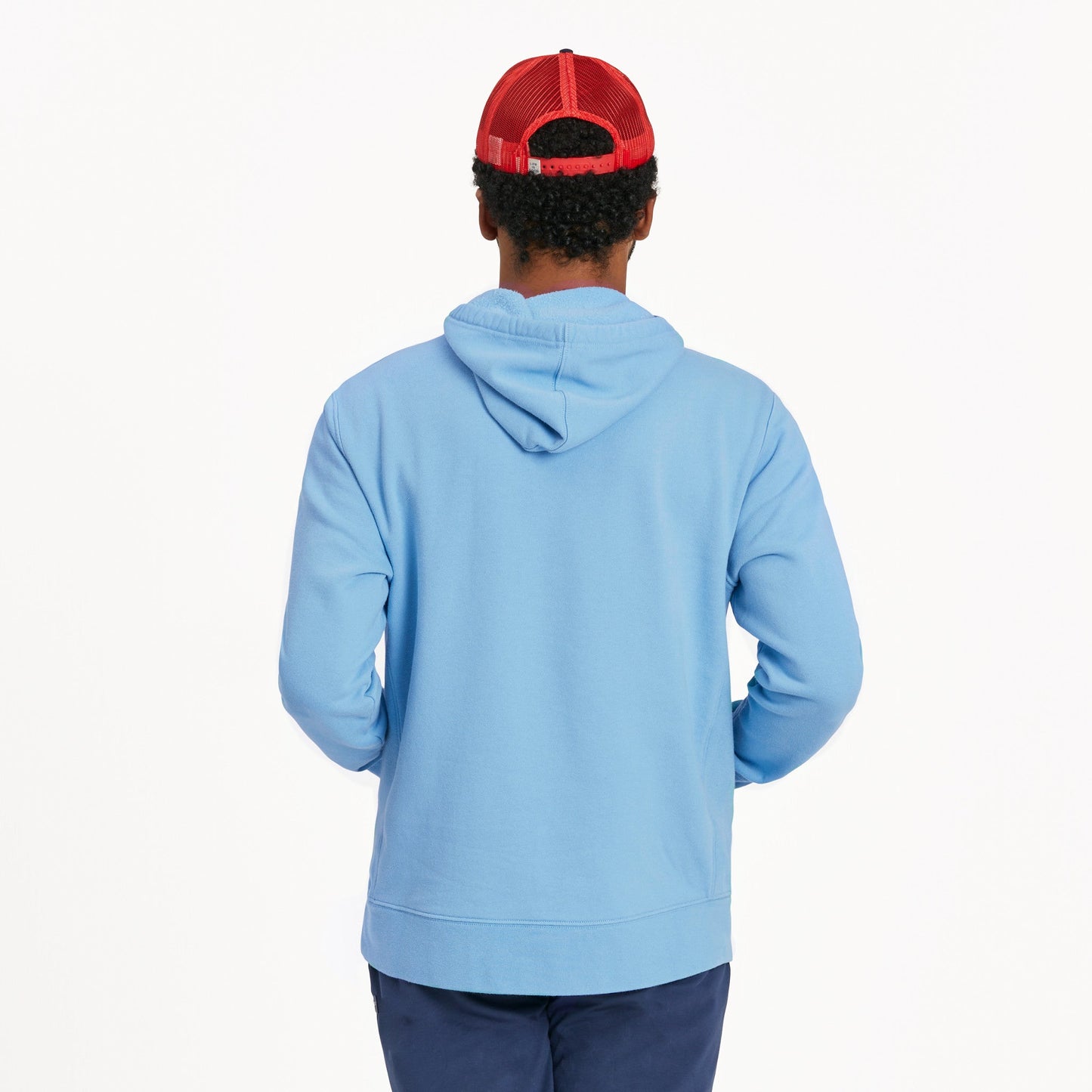 Men's Palm Sea Stripe Simply True Fleece Hoodie